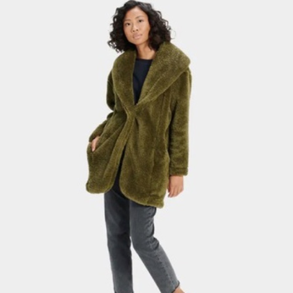 UGG Annoa Faux Shearling Travel Cardigan